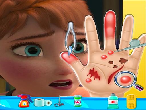 Anna Frozen Hand Physician: Jocuri distractive pentru fete online