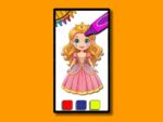 Carte de colorat cu prințesa BTS