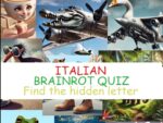 Test Găsește literele italiene din creier